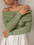 'Viatrix' Wool Knit Off-Shoulder Sweater - Celes Fashion